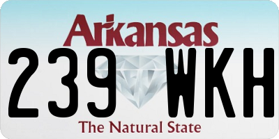 AR license plate 239WKH