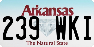 AR license plate 239WKI