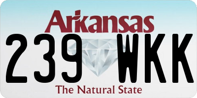 AR license plate 239WKK