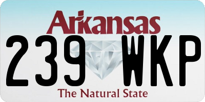 AR license plate 239WKP