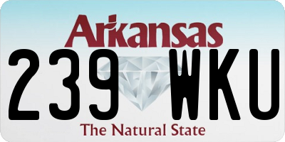 AR license plate 239WKU