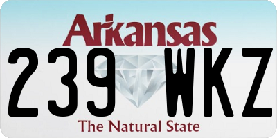 AR license plate 239WKZ