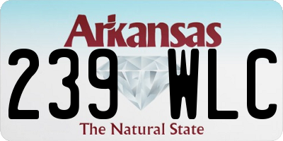 AR license plate 239WLC