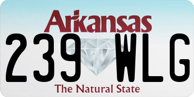 AR license plate 239WLG
