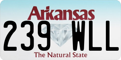 AR license plate 239WLL