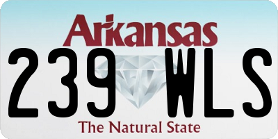 AR license plate 239WLS