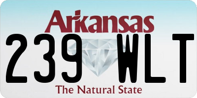 AR license plate 239WLT
