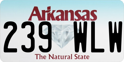 AR license plate 239WLW