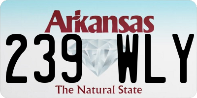 AR license plate 239WLY
