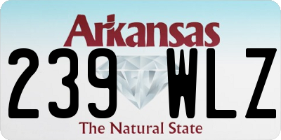 AR license plate 239WLZ