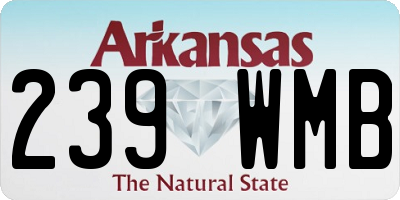 AR license plate 239WMB