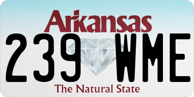 AR license plate 239WME