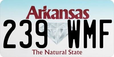 AR license plate 239WMF