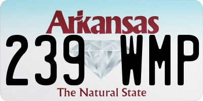 AR license plate 239WMP