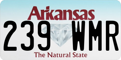 AR license plate 239WMR