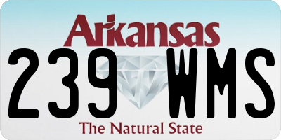 AR license plate 239WMS