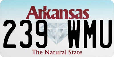 AR license plate 239WMU