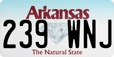 AR license plate 239WNJ