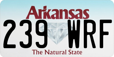 AR license plate 239WRF