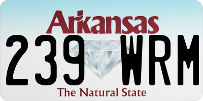 AR license plate 239WRM