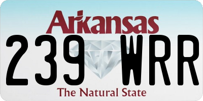 AR license plate 239WRR