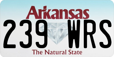 AR license plate 239WRS