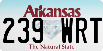 AR license plate 239WRT