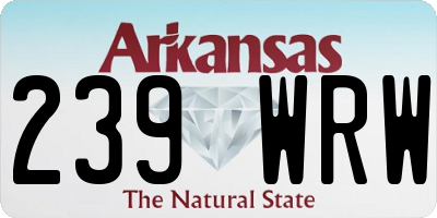 AR license plate 239WRW