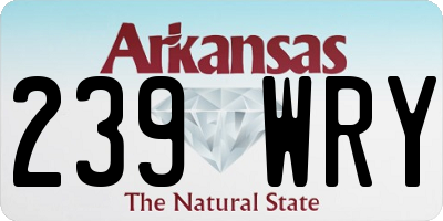 AR license plate 239WRY