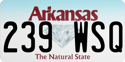AR license plate 239WSQ