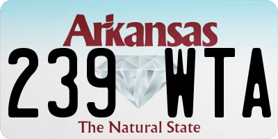 AR license plate 239WTA