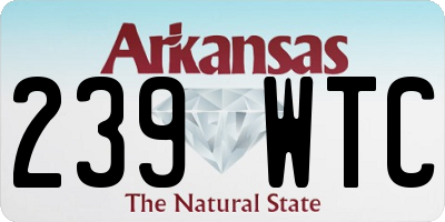 AR license plate 239WTC