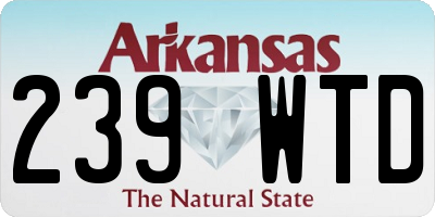 AR license plate 239WTD