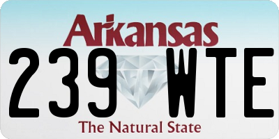 AR license plate 239WTE