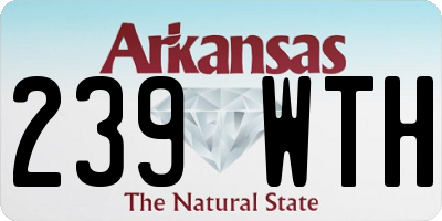AR license plate 239WTH