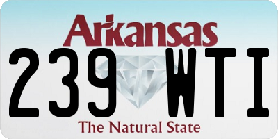 AR license plate 239WTI