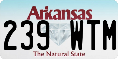 AR license plate 239WTM