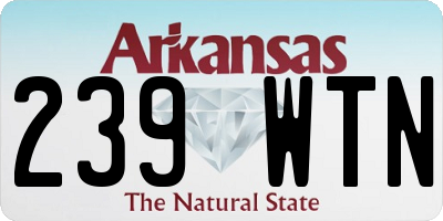 AR license plate 239WTN