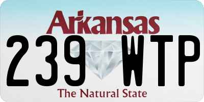 AR license plate 239WTP