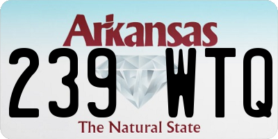AR license plate 239WTQ