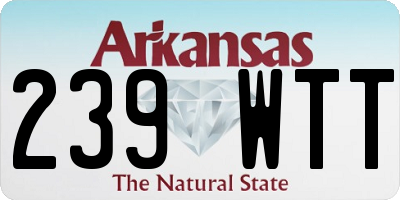 AR license plate 239WTT