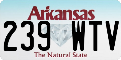 AR license plate 239WTV