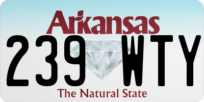 AR license plate 239WTY