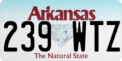 AR license plate 239WTZ