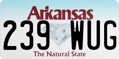 AR license plate 239WUG