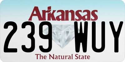 AR license plate 239WUY