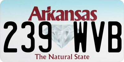 AR license plate 239WVB