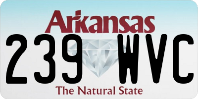 AR license plate 239WVC