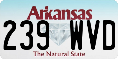 AR license plate 239WVD