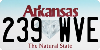 AR license plate 239WVE